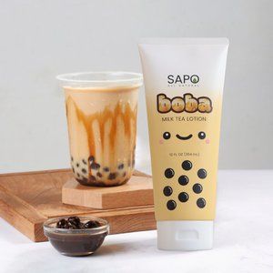 Sapo All Natural Milk Tea Lotion with Aloe, Vitamin C, E and Hyaluronic Acid